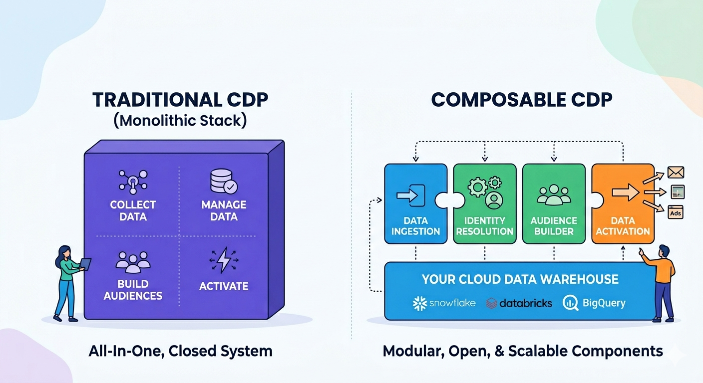 Composable CDP vs Traditional CDP